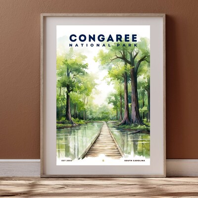 Congaree National Park Poster, Travel Art, Office Poster, Home Decor | S8 - image4